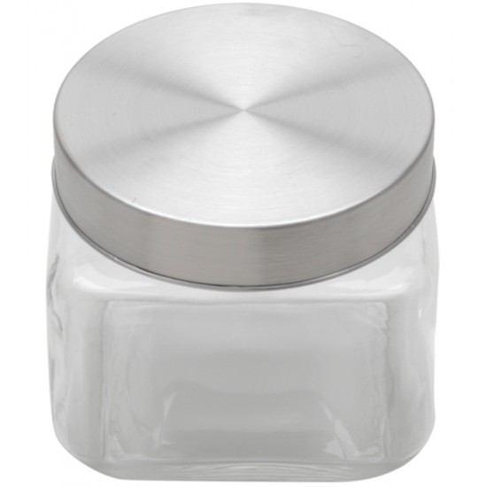 Pote 800ml Vidro Borossilicato Com Tampa de Aço